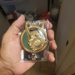 2021 Marvel Loki TVA Badge "For All Time Always" Disney Parks Limited Release Pin