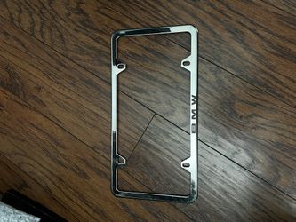 BMW plate frame silver