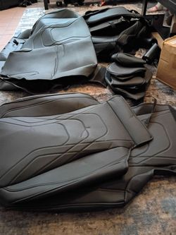 SUV Black  Leather Seat covers (Full Set)