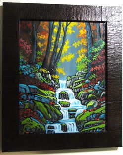 Waterfalls painting
