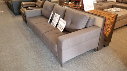 Brand new 76" grey linen sofa style futon