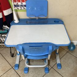 Adjustable studied desk with chairs $60 For Both