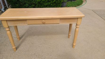 Wood Sofa or Foyer Table with Drawer