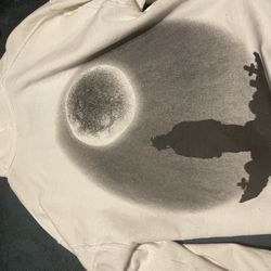 Juice Wrld Hoodie White. Size L