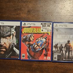 PlayStation 5 PS5 games Metal Gear Solid delta MGS 3 Borderlands 4 and Battlefield 6