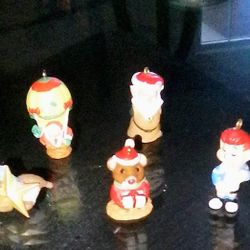 Miniature Hallmark Christmas Ornaments Circa 2000