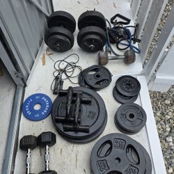 Bench Press And Weights 