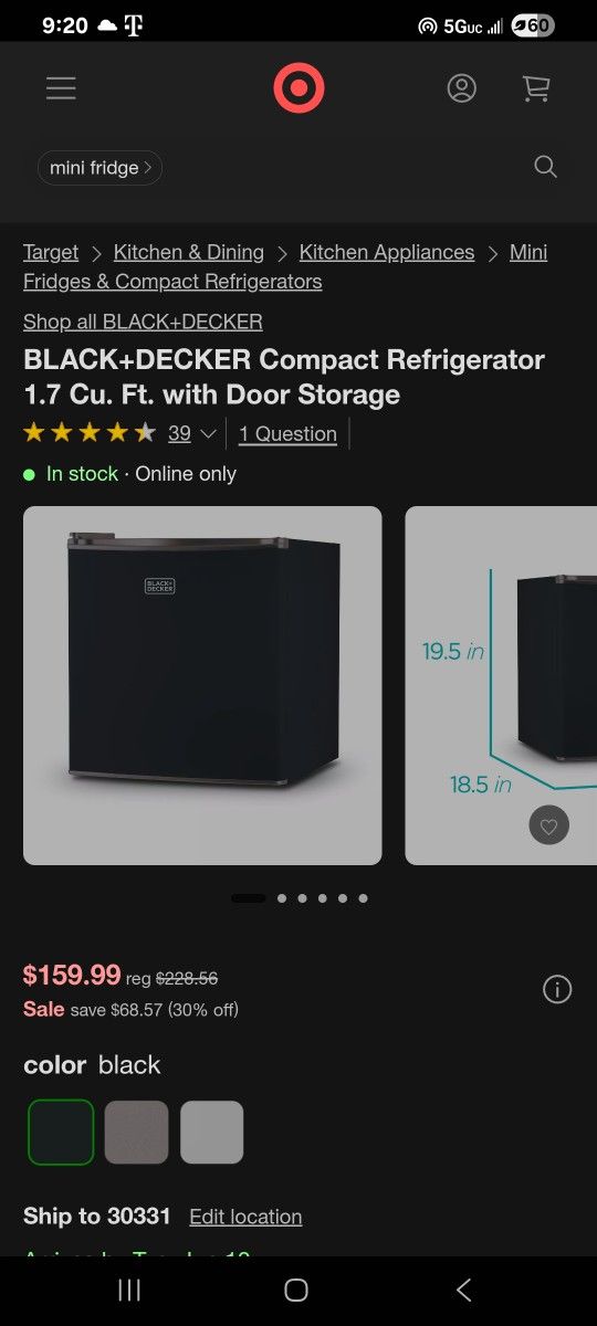 Mini Fridge.