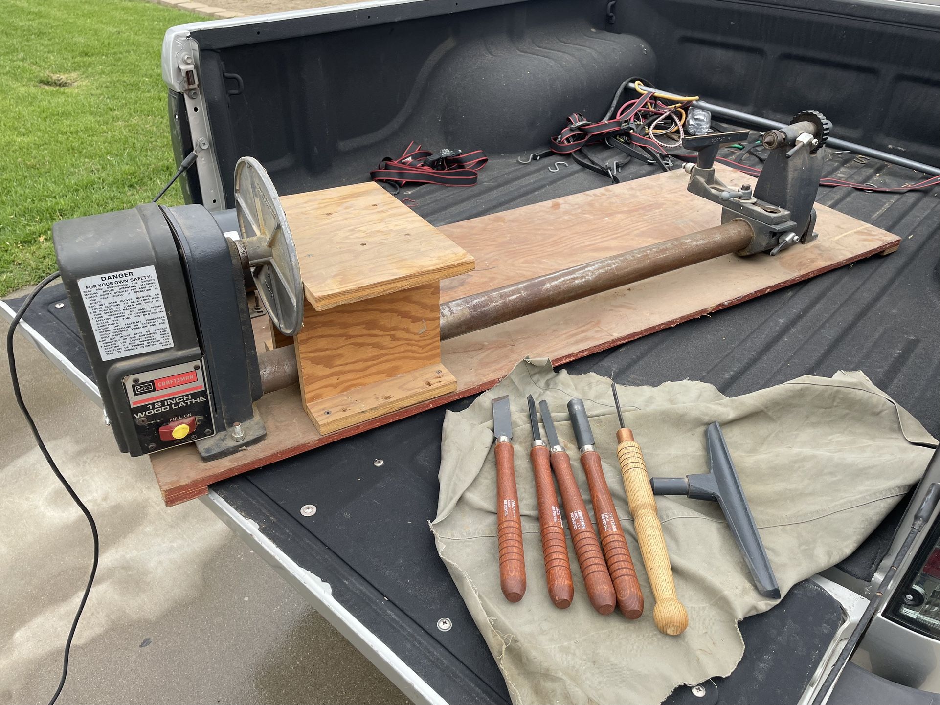 12 Inch Wood Lathe With Tools