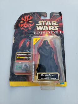 1999 Hasbro Star Wars Episode I Darth Maul (Tatooine) Action Figure with a CommTech chip
