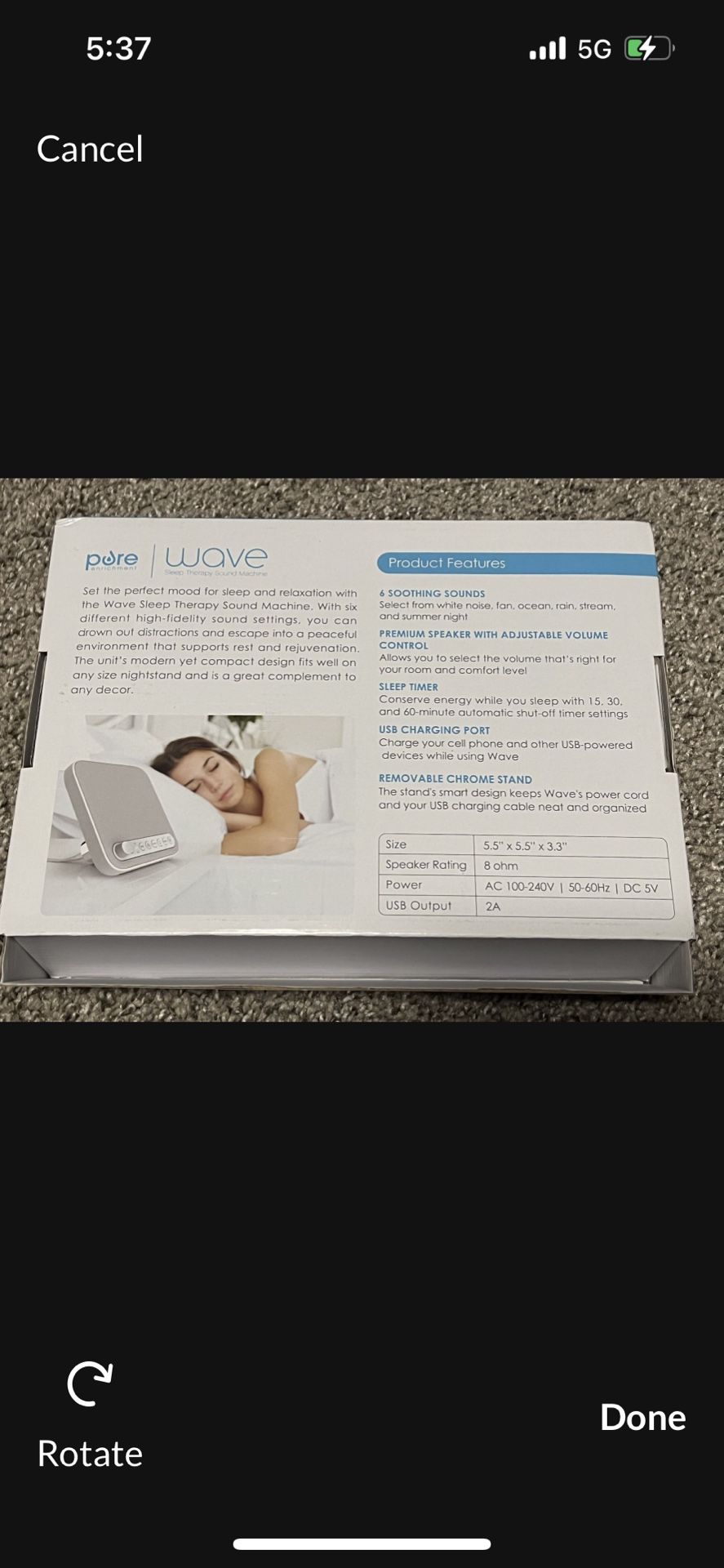 Pure Wave Sleep Therapy Sound Machine