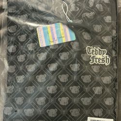 Teddy Fresh  Black Argyle Hooded Sweatshirt Men’s XXL NEW IN PACKAGE 