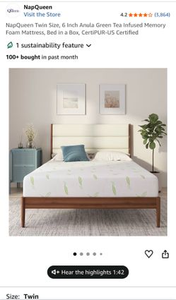 (Brand New/In-Box)  Twin Memory Foam Mattress