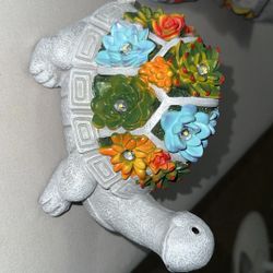 Turtle Solar Statue 
