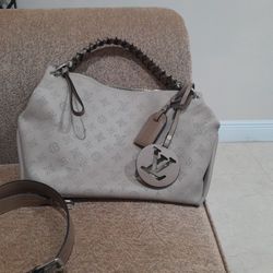 Louis Vuitton  Braided Handle Beaubourg Hobo Mahina Leather Bag