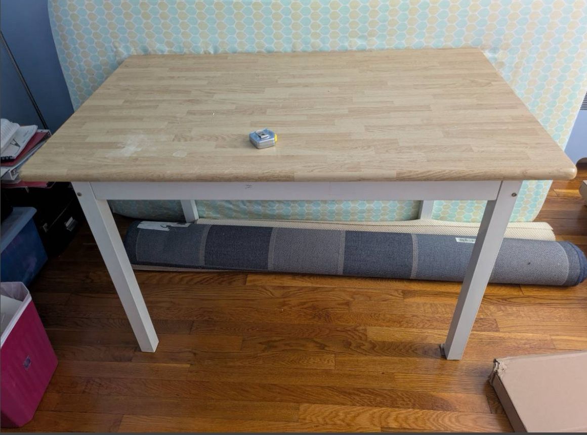 Laminated Table with Metal Frame - Good Crafting Table