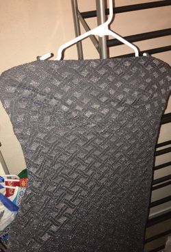 Black and silver dress