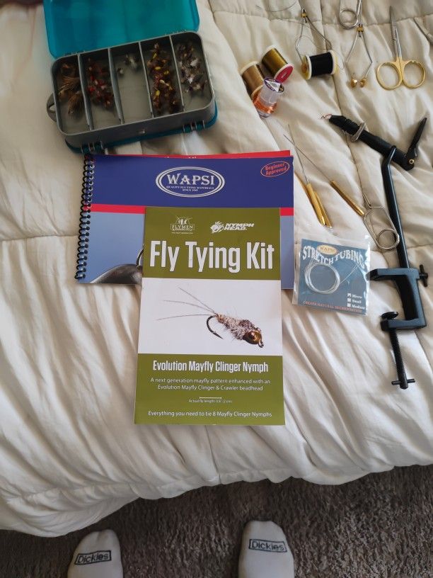 Fly Tying Kit, Flys, Fenwick Nighthawk X 9' Fly Rod And Reel