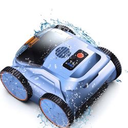 Brand New     (2025 New) Robotic Pool Vacuum, Robotic Pool Cleaner for Inground Pools, Smart Navigation, Floor/Wall/Waterline Cleaning, 180 Mins Runti