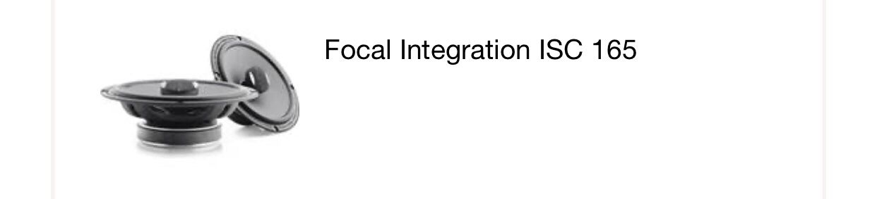 Focal speakers