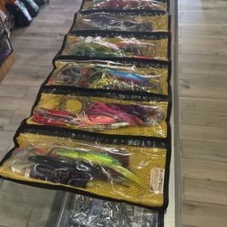 Used Tackle With Lure Bag 