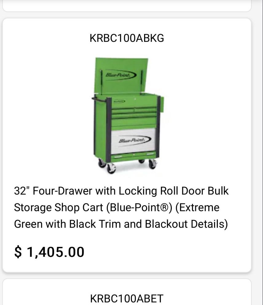 Blue point Tool Box