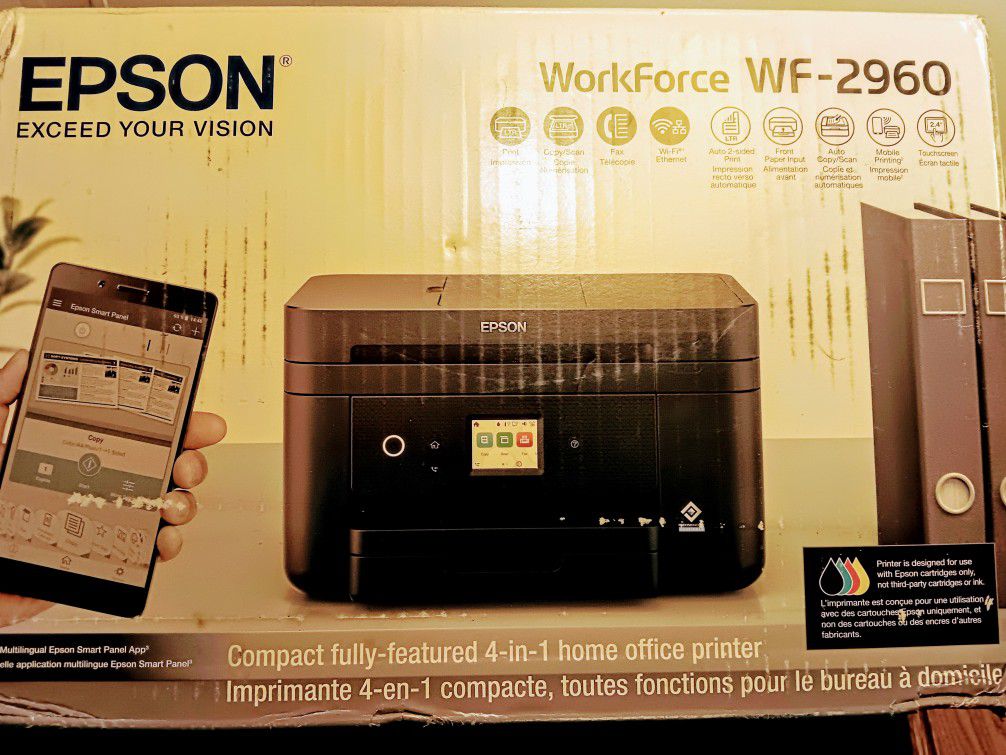 Epson Workforce WF-2960 All-in-One Wireless Color Printer 