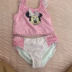 Minnie Mouse Bikini Girls Size 7/8 