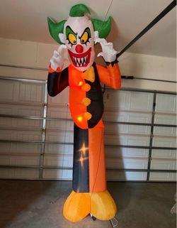 Halloween Airblown Inflatable Giant Clown 12ft