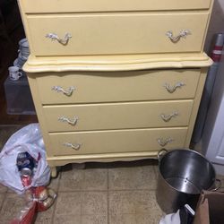 Antique Dresser, Mini Fridge ,3 Burner Hot Plate!!!