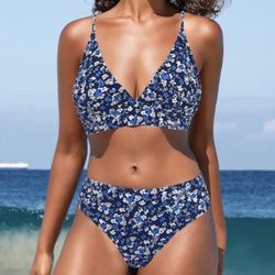 Women Floral Bikini Set