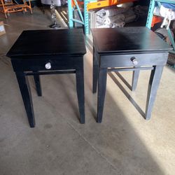 2 Black Nightstands