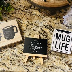 3PC Mug Life Tiered Shelving Set