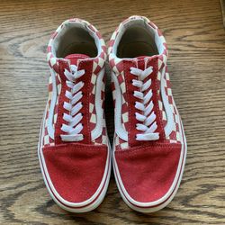 Red Checkered Vans