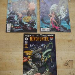 MINDHUNTER 1-3 WITCHBLADE ALIENS DARKNESS PREDATOR COMIC SET COMPLETE 2000-200(contact info removed)14 