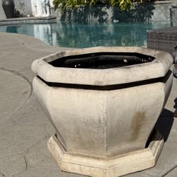 Big Fiber Glass Plant Pot 18” H,   Top 24”,  Bottom 21”