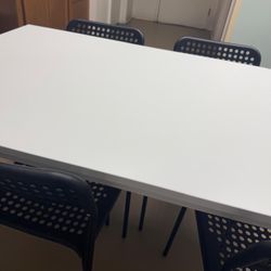 White IKEA Kitchen Table