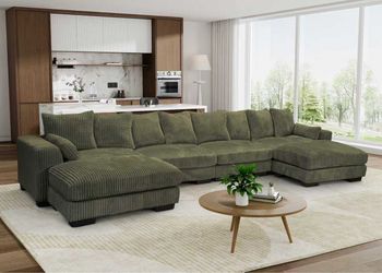 Brand new Corduroy Sectional on sale