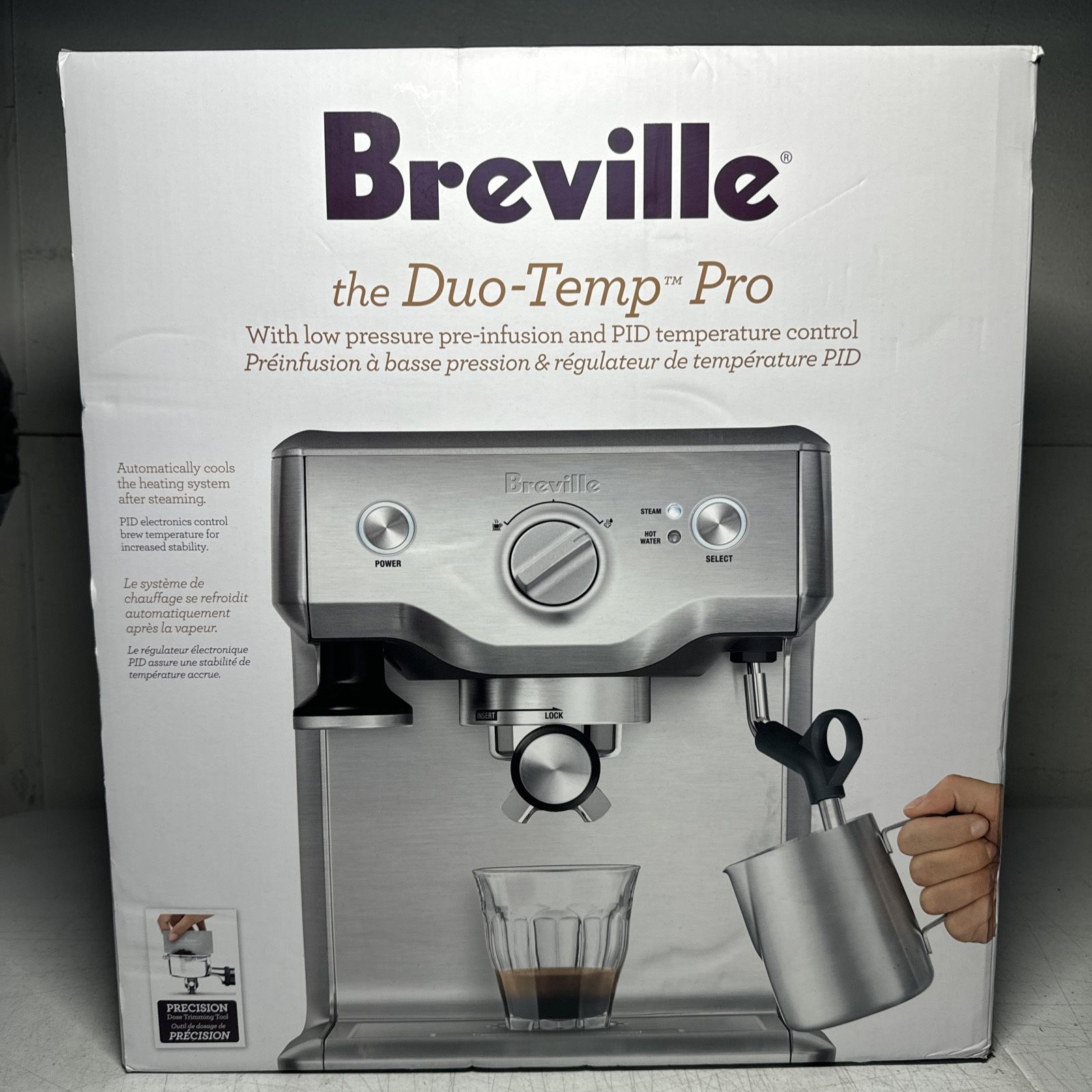 Breville Duo Temp Pro (BES810BSS) Espresso Machine Stainless Steel NEW