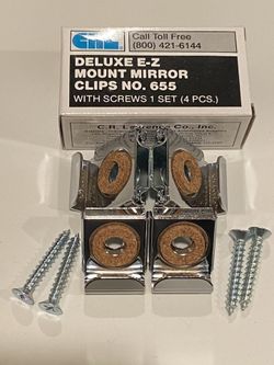 NEW CRL DELUXE EZ MOUNT MIRROR CLIP 
