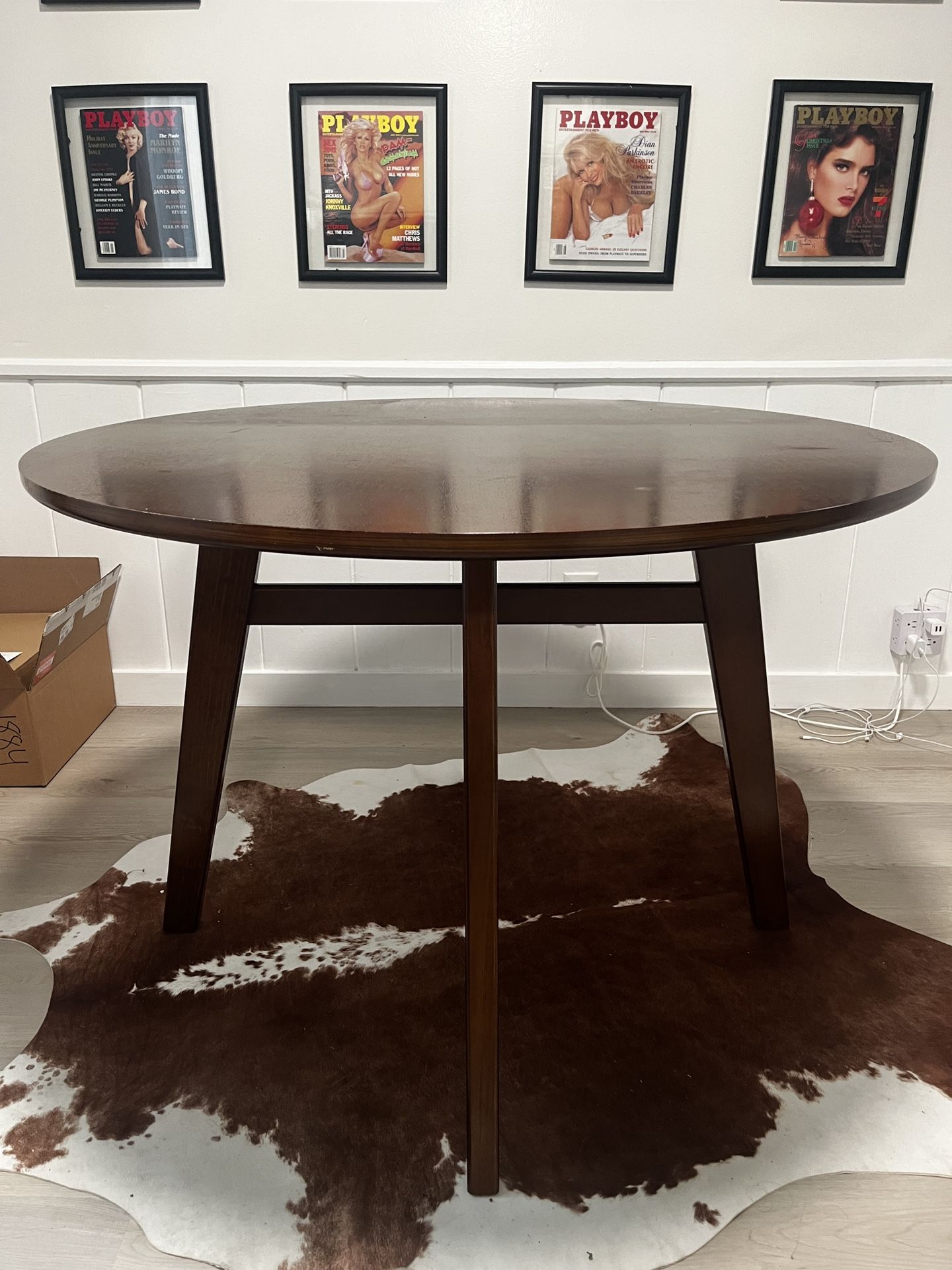 Round Wood Dining Table