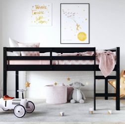 Anders Black Junior Twin Loft Bed
