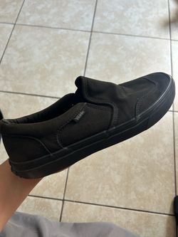 Black Vans Slip Ons