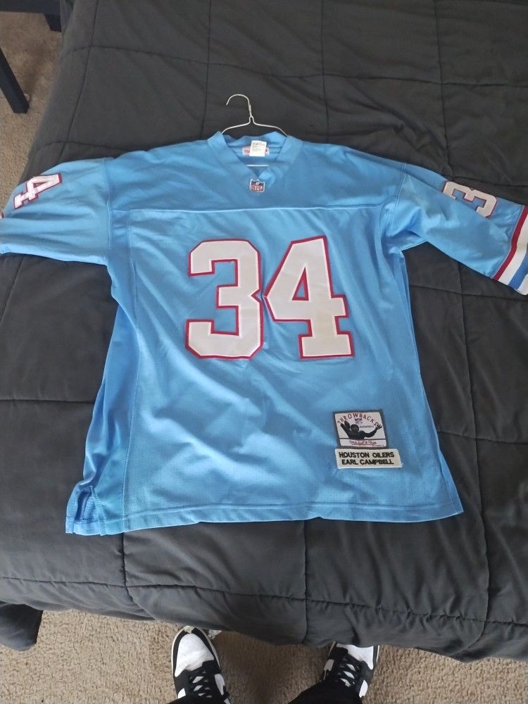 Earl Campbell Houston Oilers Throw Back