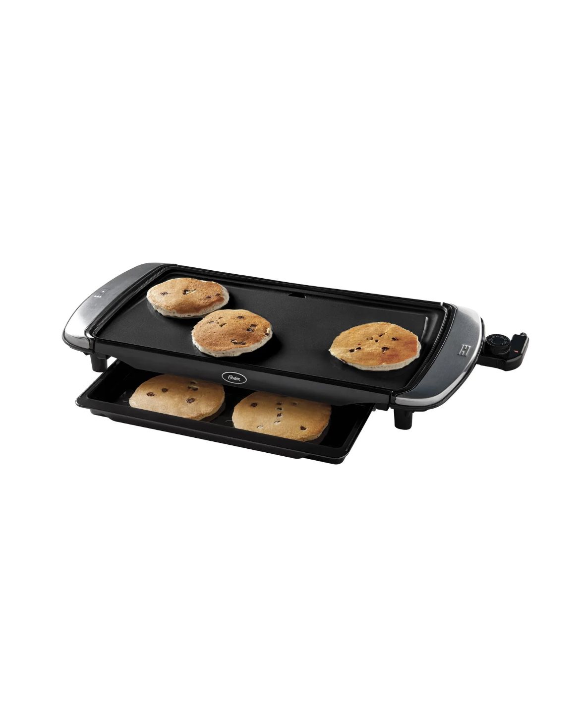 Oster DiamondForce 10-inch x 20-inch Nonstick Electric Griddle with Warming Tray - Plancha eléctrica con bandeja calentadora