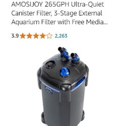 Amosijoy Aquarium Canister Filter 