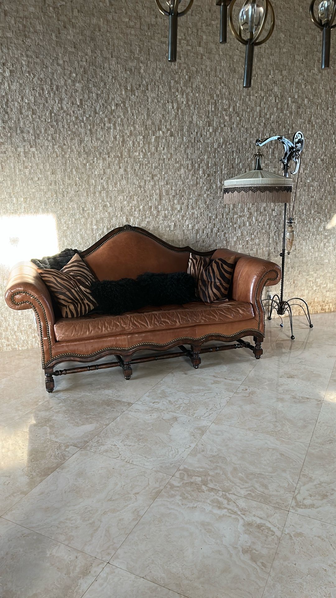 Custom Leather Sofa
