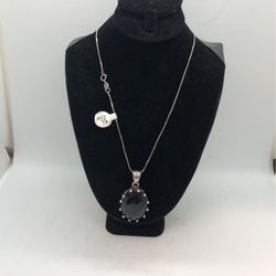 925 Sterling Silver Women Necklace With Pendant 18”