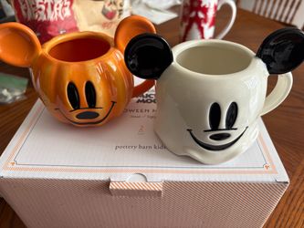 Pottery Barn Kids Halloween Mickey mugs