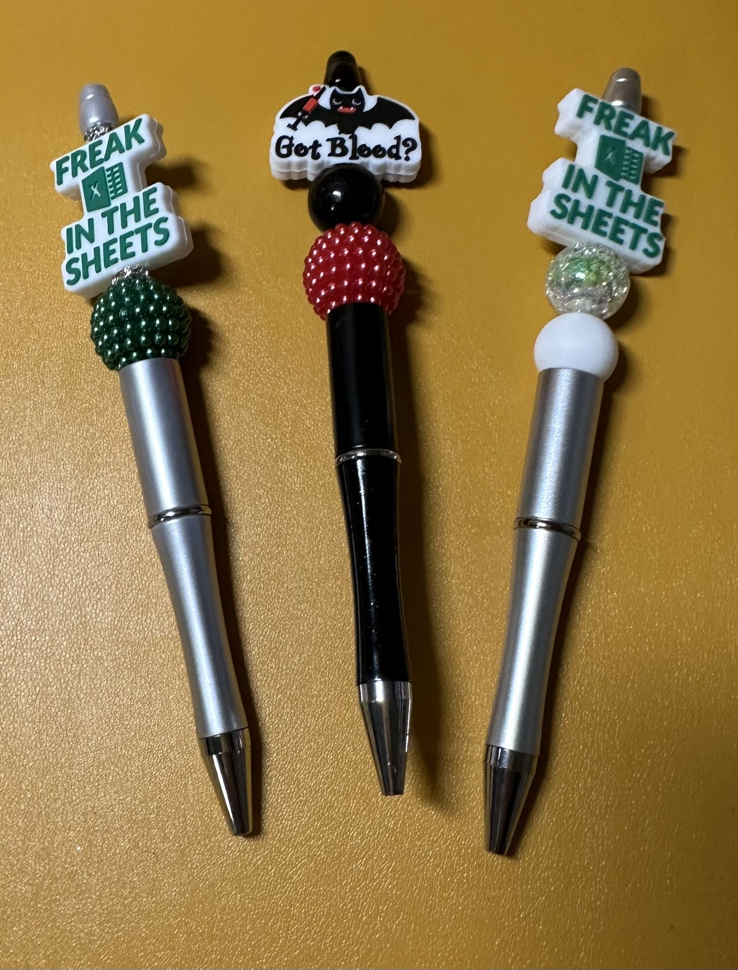 Phlebotomist & Spreadsheet Beaded Pens